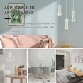 thumbnail image 4 of Industrial Mini Pendant Light Kit, Edison Retro Pendant, UL E26 Lamp Socket Vintage Pendant Light Cord, Mini Ceiling Hanging Light Fixtures, Adjustable Hanging Light Kit for Kitchen (White), 4 of 7