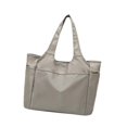 thumbnail image 4 of Bolso bolso de viaje bolso de viaje liviano bolso de lona plegable para mujeres sport gym bolso para viajes de compras al aire libre de vacaciones Gris, 4 of 8