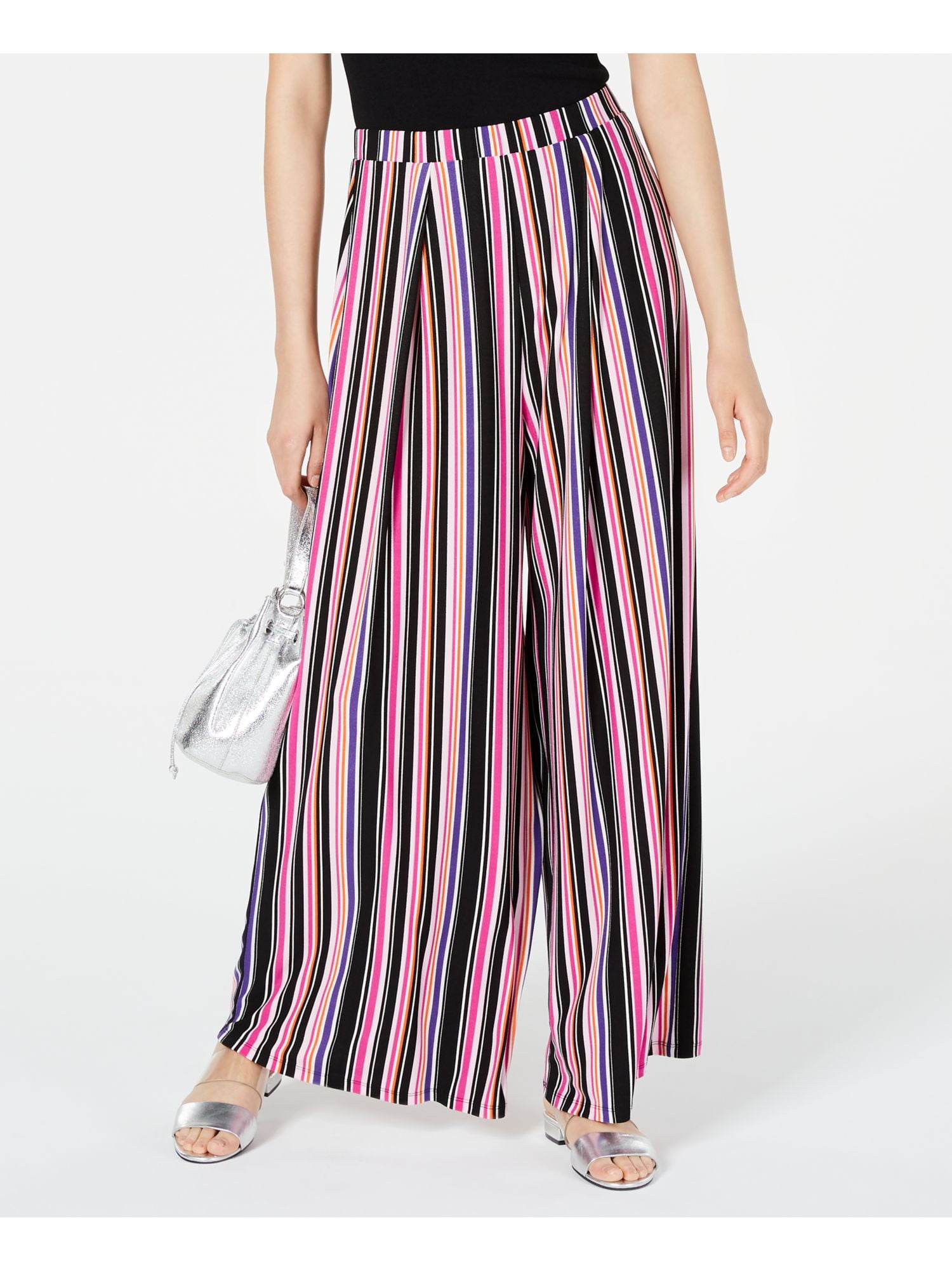 womens pants pink stripes