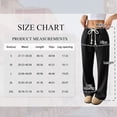 thumbnail image 3 of TEMOFON Womens Straight Leg High Waisted Sweatpants Wide Leg Drawstring Elastic Pants with Pockets Baggy Workout Pants Fall, 3 of 8