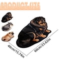 thumbnail image 4 of CoreLiving Dog Shaped Bath Mat, Funny Cute Dog Rug for Bathroom and Entryway, Soft Plush Non-Slip Washable Absorbent Welcome Doormat for Front Door, 1 Count, 4 of 8