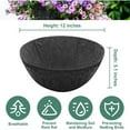 thumbnail image 2 of 2 Pcs 12inch/14in/16in Hanging Basket Liner for Plants Fabric Plant Basket Liner, Felt Flower Pot Liner for Hanging Planter Flower, Round Planter Liners for Outdoor Plants, Liner for Planters, 2 of 8