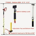 thumbnail image 2 of Task T74500 63" to 120" Quick Support Rod, Adjustable Support System, 132 lbs Max Capacity, 2 of 7
