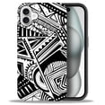 thumbnail image 3 of FKBRCL4U Compatible with iPhone 16 Plus Matte Case, Black White Abstract Shapes Bold Lines Pattern for Girl Full Body Design Soft Silicone Drop Shock Scratch Protection for iPhone 16 Plus, 3 of 7