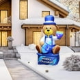 thumbnail image 3 of Zion Judaica Inflatable Hanukkah Yard Decorations 8' Bear Multi Blue Hanukah Indoor or Outdoor Lighted Decoration Built-in LED Lights Includes Air Blower Tie-down Stakes  Chanukah Lawn Décor Blowup, 3 of 3