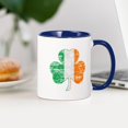 thumbnail image 4 of CafePress - Vintage Irish Flag Shamrock Mugs - 11 oz Ceramic Mug - Novelty Coffee Tea Cup, 4 of 6
