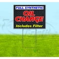 thumbnail image 1 of Oil Change (18" x 24") Yard Sign, Includes Metal Step Stake, 1 of 6