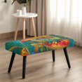 thumbnail image 4 of Whosucclay Frog Mushroom Forest Print Rectangle Bench Covers, Universal Dining Bench Slipcover Washable Bench Seat Protector Cover Stretch Dining Chair Slipcovers for Living Room, Bedroom, 4 of 7