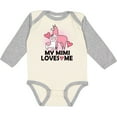 thumbnail image 3 of Inktastic My Mimi Loves Me Llama Girls Long Sleeve Baby Bodysuit, 3 of 5