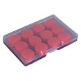 thumbnail image 1 of Yuarrent 12 Uds. De tapones para los oídos de silicona, equipo de protección de Color Simple, resistente al agua, natación, baño, Cubiertas para muebles de jardín Rojo, 1 of 6