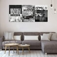 thumbnail image 4 of Motivational Hustle Posters Prints Inspirational Office Wall Decor 3 Pieces Canvas Painting Positive Quotes Success Wall Art Framed Artwork Decor Living Room Bedroom Home Decoration (36\Wx16\H), 4 of 6