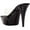 Black, variant on Womens Ellie Shoes E-609-Harmony 6" Heel W/ Rhinestones On Platform. 10 / Clear
