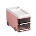 thumbnail image 2 of XYAIYT Compact Plastic Desk Storage Box with Drawers for Office Bathroom Vanity Home Organizer for Sundries and Cosmetics Space Saving Stackable Desk Organizer Bin, 2 of 6