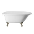 thumbnail image 2 of Norfolk 48 Inch Cast Iron Classic Clawfoot Tub - No Faucet Drillings, 2 of 2