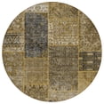 thumbnail image 2 of Addison Rugs Chantille Indoor/Outdoor Transitional Patchwork Brown Washable Round Rug, 8' x 8', 2 of 6