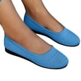 thumbnail image 6 of YLYL Women's Knitted Mesh Ballet Flats Round Toe Slip on Soft Comfortable Casual Dressy Walking Work Shoes, 6 of 9