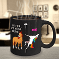 thumbnail image 2 of 23rd Birthday Gift for Women - Other 23 Year Olds Me Unicorn Coffee Mug - Black Porcelain Coffee 11 oz, 2 of 2