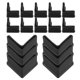 thumbnail image 2 of 20pcs L-Shaped Plastic Furniture Feet Protectors Sleeves Black 35mm Non-Slip Bed Frame Chair Leg Covers Floor Protectors For Shelves And Furniture Acc, 2 of 3