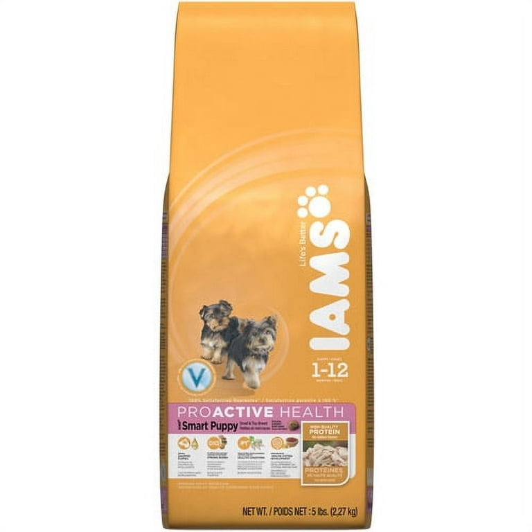 Iams proactive health smart puppy small hot sale & toy breed dry dog food