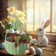 thumbnail image 4 of Eoozwa Easter Bunny Woven Basket Long Ears Paper Rope Storage Tote for Candy Eggs Gift Holiday Party Favor Decor Organizer, 4 of 6