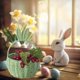 thumbnail image 4 of Fasiaou Eggs Easter Basket Stuffers Easter Decorations Easter Woven Bunny Basket Long Ears Bunny Storage Basket Tote Bag Easter Eggs Storage Basket Kids Gift Storage Tote Bag, 4 of 8