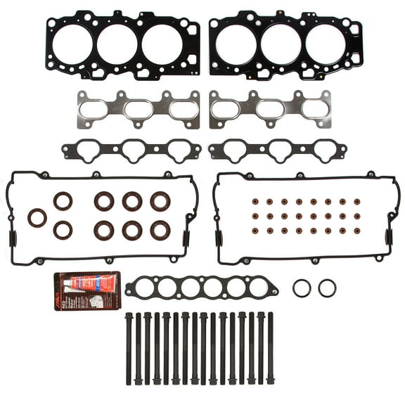 Evergreen HSHB5029 Head Gasket Set Head Bolts Fit 01-03 Hyundai Kia V6 2.7 DOHC 24V G6BA