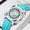 blue-silvery, variant on Patreogly Men's Rotating Dial Quartz Watch, Square Case Silicone Strap Wristwatch, Creative Lucky Wheel Design, Luminous Water Resistant Casual Business Watch