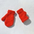 thumbnail image 4 of QUOTAY Kids Gloves Childrens Winter Knitted Mittens with Half Thickened and Warm for Toddlers 1 to 3 Years Old 02_Red,1-3 Years, 4 of 9