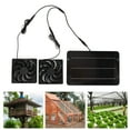 thumbnail image 1 of Solar Panel Fan, IP65 Waterproof 20% Efficiency Portable Eliminate Smell 10W Solar Powered Fan  for Dog House, 1 of 8