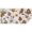Brown Mushroom Flower, variant on Brown Mushroom Flower Light Pattern Rectangle Tablecloth 60"x120",Waterproof Polyester Rectangle Table Cloth, Wipeable Spillproof Polyester Tablecloth for Dining, Camping, Indoor and Outdoor