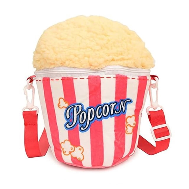 EGNMCR Storage Bins, Storage Containers Women's Popcorn Bag Shoulder Bag Popcorn Shoulder Bag With Zip Accessory Versatile Party Decoration For Carnival Halloween the storage