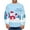 Sky Blue, variant on Christmas Sweater for Men Round Neck Pullover 3D Printed Realistic Print Tops,Blue