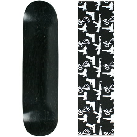 BLANK SKATEBOARD DECK - STAINED BLACK - 8.5  Guns Grip price history on PriceWatchPro