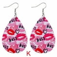 thumbnail image 2 of PVCS Boucles d'Oreilles de la Saint-Valentin Cœur Amour Lèvres Rouges Boucles d'Oreilles Imprimées Double Face, 2 of 2