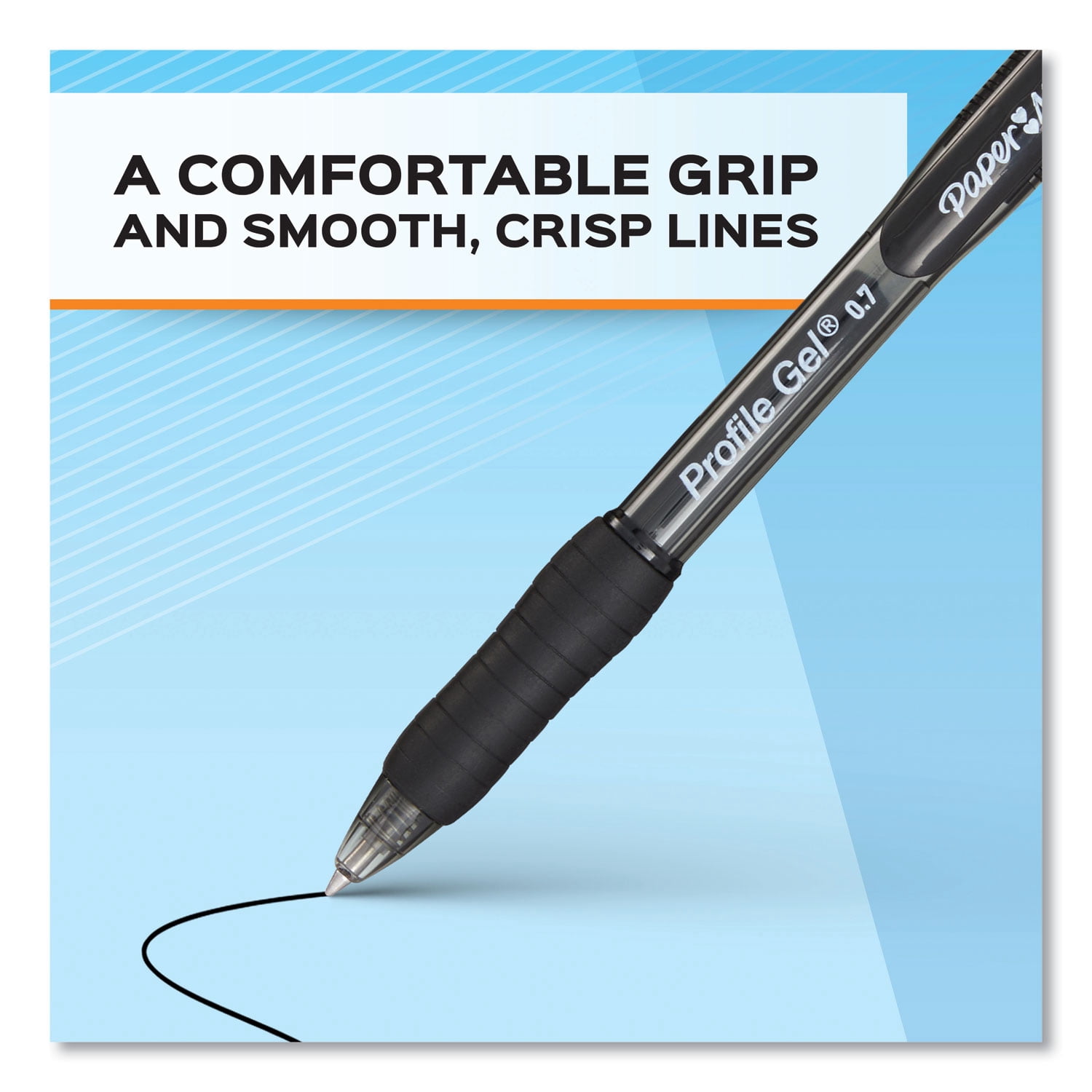 Profile 0.7 mm Black  Retractable jel Pens (36/Pack)
