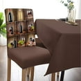 thumbnail image 3 of Dining Chair Slipcover, Wine Bottle Sticker Red Wine Glass Grape Farm Rustic Old Wooden Stretch Kitchen Chair Covers Removable Parsons Chair Protector Covers for Dining Room Banquet Party, Set of 4, 3 of 5