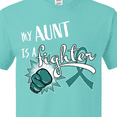 thumbnail image 4 of Inktastic Ovarian Cancer Awareness My Aunt is a Fighter T-Shirt, 4 of 5