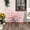 Pink, variant on HLR Outdoor Bench with Butterfly Inspired Pattern, 50'' Metal Frame Patio Garden Chair Cast Iron,Light Green