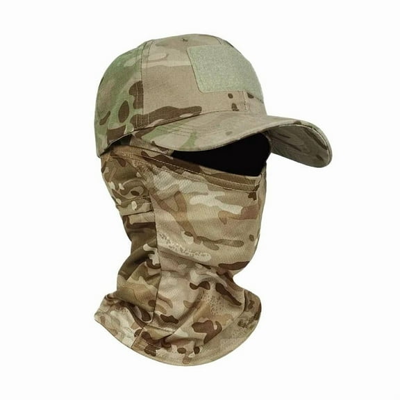 Arcticwind Face Mask Sun Protection Camouflage Cap,Military Tactical Hunting Hat,Tactical Baseball Cap,Outdoor Hiking,Fishing,Sunshade Cap For Women and Men Neck Flap,Sports Cap,Fashion And Ventilate