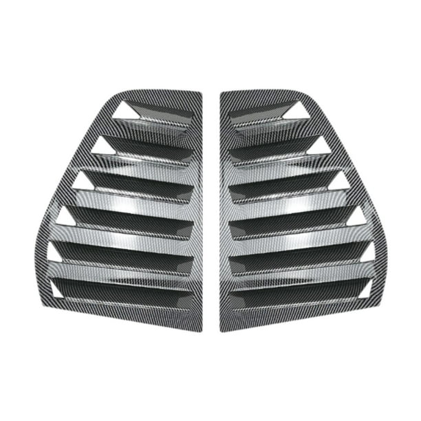 2 pegatinas triangulares shamjiam para ventana trasera de fibra de carbono
