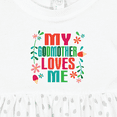 thumbnail image 4 of Inktastic My Godmother Loves Me Girls Girls Baby Dress, 4 of 5