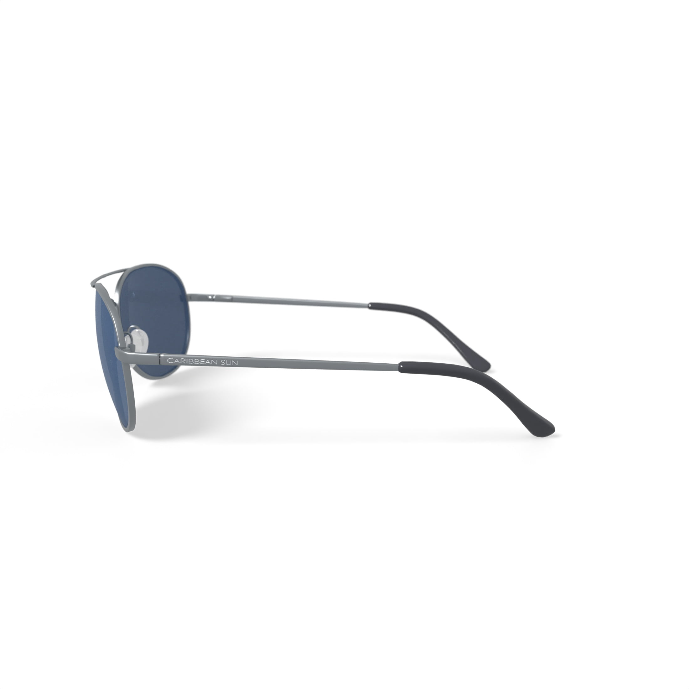Caribbean Sun Rx'able Unisex Polarized Sport Sunglasses, St. Maarten, Gunmetal, 64-15-135