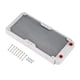 thumbnail image 1 of Radiador de Aluminio NikouMX para Computadora refrigeración por agua Intercambiador de calor líquido Blanco 240 mm, 1 of 8