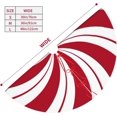 thumbnail image 7 of Traditional Christmas Tree Skirt with Swirl Peppermint Candy Design Holiday Party Decoration, 7 of 7