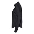 thumbnail image 2 of Van Heusen Womens Cotton/Poly Solid Point Collar Shirt, M, Black, 2 of 2
