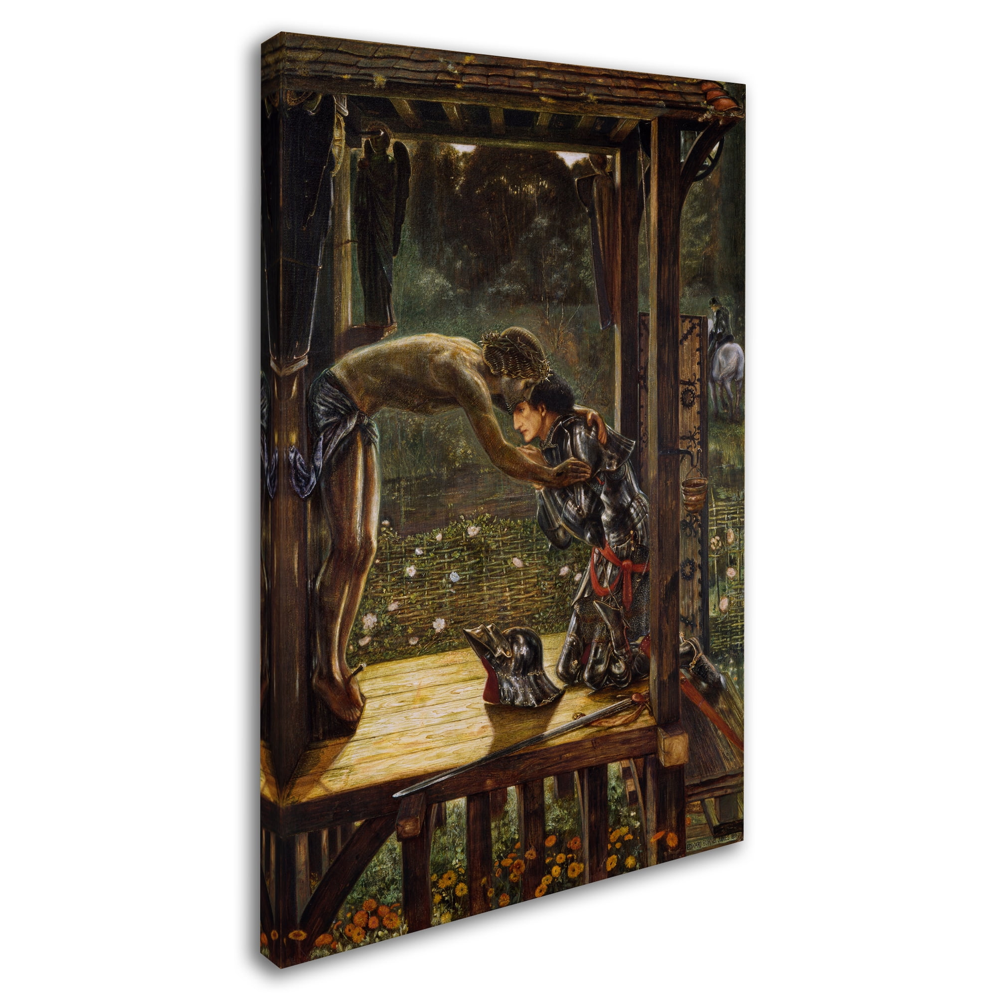 Trademark Fine Art 'The Merciful Knight' Canvas Art by Edward Burne-Jones
