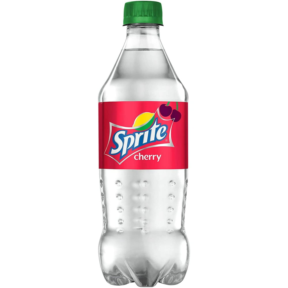 Sprite Cherry 20 oz Soda Bottles (Pack of 16, Total of 320 FL OZ