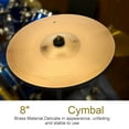 thumbnail image 6 of Durable Brass 8in Cymbal Musical Instrument Accessory for Drum Set, 6 of 7