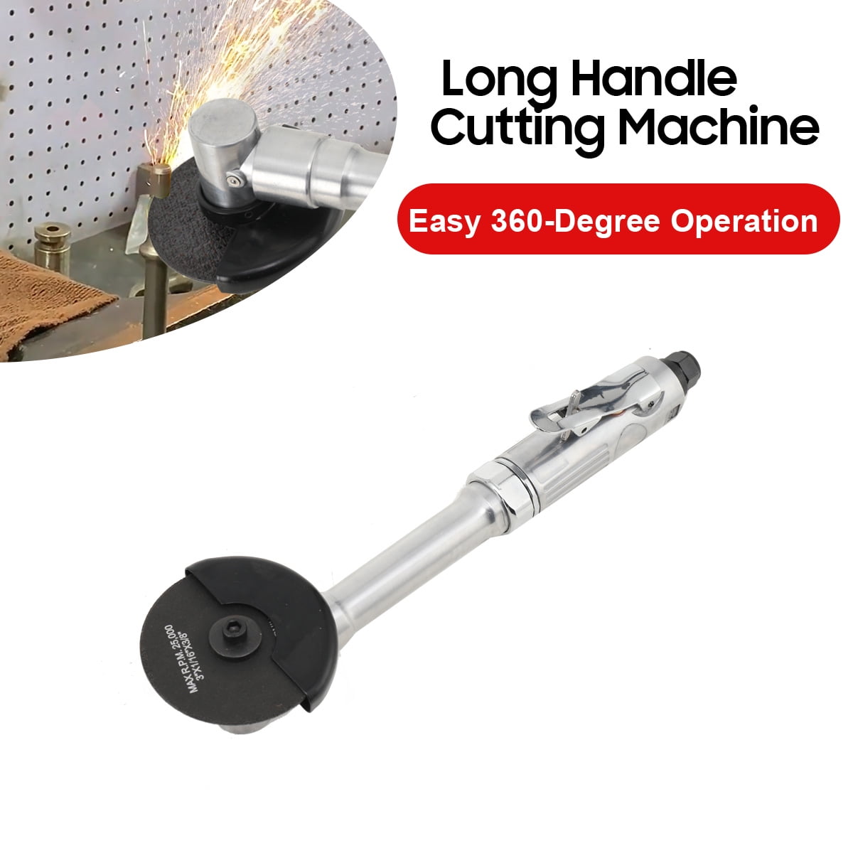 TABODD Pneumatic Cut off Tool Pneumatic Angle Grinder Extended Cutting Tool