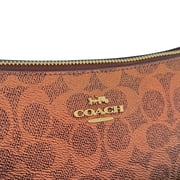 Coach Womens Charlotte Small Shoulder Bag In Signature Canvas (Brown/Copper)